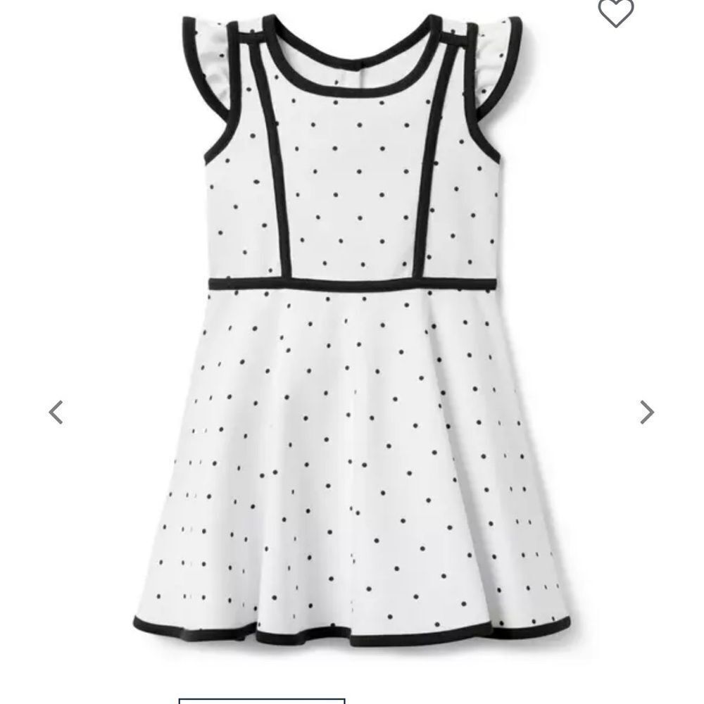 Janie and jack Polka dot black and white dress #15